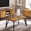 Outlet Wohnen Design Wohnzimmertisch aus Wildeiche & Stahl - Mandirov