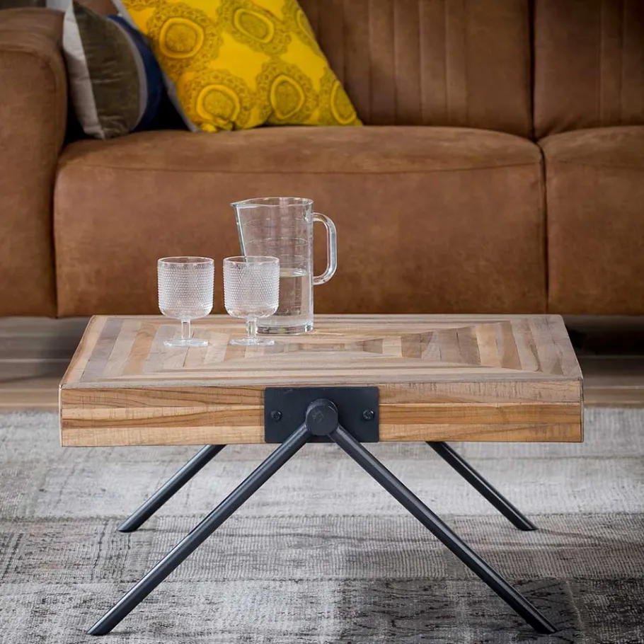 Best Wohnen Design Wohnzimmertisch aus Teak Antik - Ancra