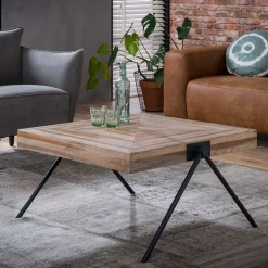 Best Wohnen Design Wohnzimmertisch aus Teak Antik - Ancra
