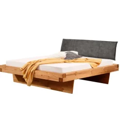 New Wohnen Design-Balkenbett mit Polsterkopfteil - Kalastania