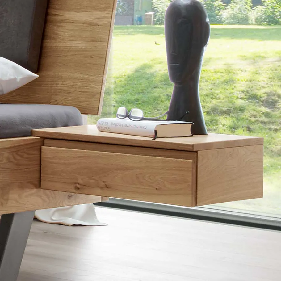 Sale Wohnen Designbett & Hänge-Nachttische - Aryvano (dreiteilig)