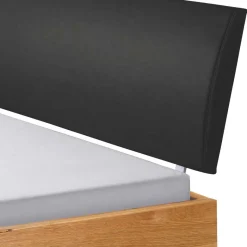 Hot Wohnen Designbett aus Wildeiche mit Kunstleder - Riumana