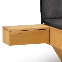 Sale Wohnen Designbett mit Holzkufen aus Kiefer gelaugt - Ravilon