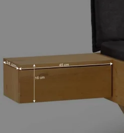 Sale Wohnen Designbett mit Holzkufen aus Kiefer gelaugt - Ravilon