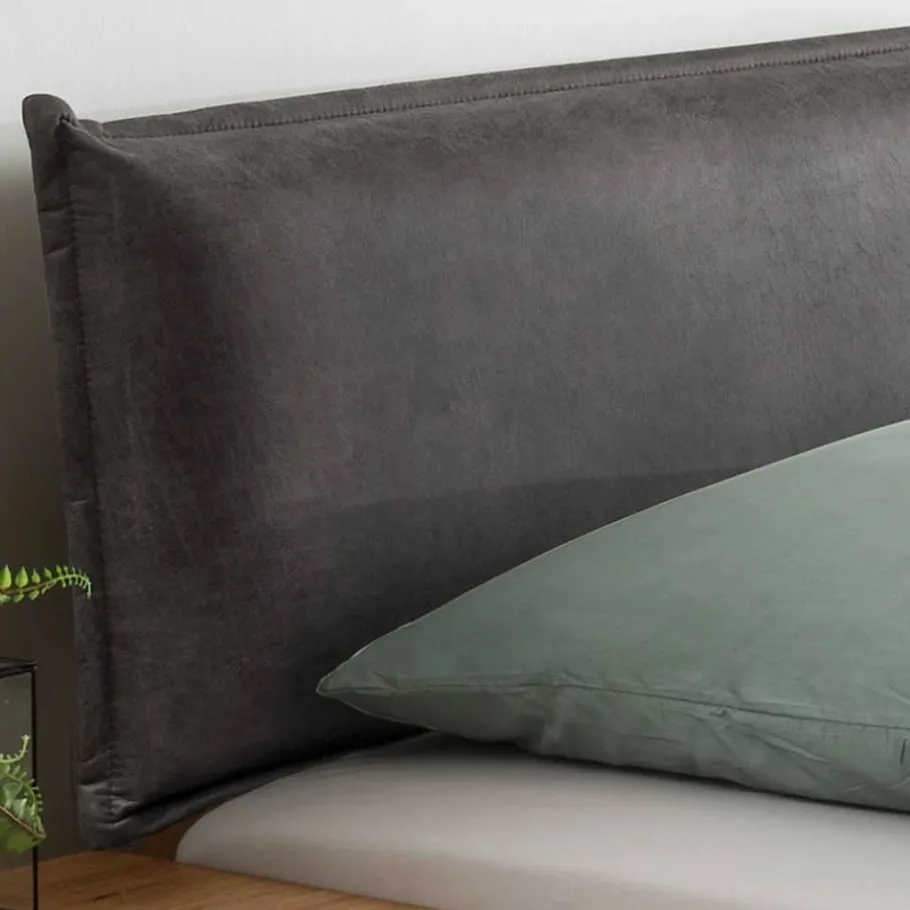 Online Wohnen Designbett mit zwei Bettkästen aus Wildeiche - Zennian (dreiteilig)