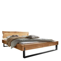 Best Wohnen Designer Balkenbett Wildeiche mit LED - Elise