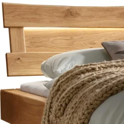 Best Wohnen Designer Balkenbett Wildeiche mit LED - Elise