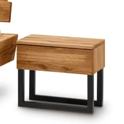 Best Wohnen Designer Balkenbett Wildeiche mit LED - Elise