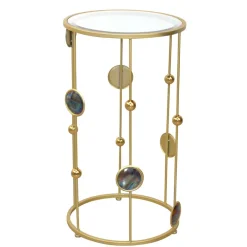 Sale Wohnen Designer Beistelltisch aus Spiegelglas - Quarzas