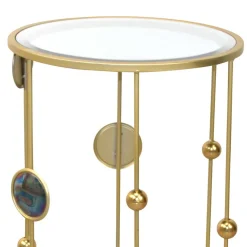 Sale Wohnen Designer Beistelltisch aus Spiegelglas - Quarzas