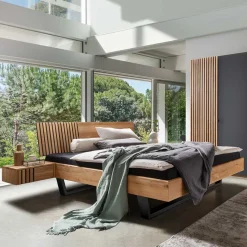 New Wohnen Designer Bett im Industry und Loft Stil - Manarola