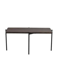 Outlet Wohnen Designer Couchtisch aus Esche Massivholz in Braun - Viana