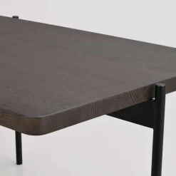 Outlet Wohnen Designer Couchtisch aus Esche Massivholz in Braun - Viana