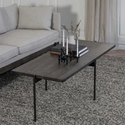 Outlet Wohnen Designer Couchtisch aus Esche Massivholz in Braun - Viana