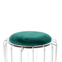 Clearance Wohnen Designer Hocker in Grün Samt - Mundary