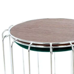 Clearance Wohnen Designer Hocker in Grün Samt - Mundary