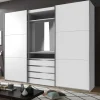 Outlet Wohnen Designer Kleiderschrank mit Schwebetüren - Gastruna
