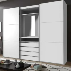 Outlet Wohnen Designer Kleiderschrank mit Schwebetüren - Gastruna