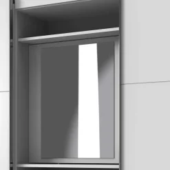 Outlet Wohnen Designer Kleiderschrank mit Schwebetüren - Gastruna