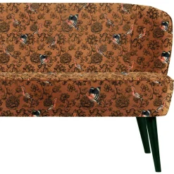 Wohnen Designer Sofa mit Wiedehopf Vogel & Blumen - Fanos