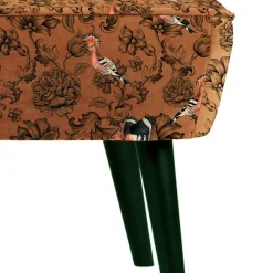 Wohnen Designer Sofa mit Wiedehopf Vogel & Blumen - Fanos