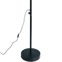 Wohnen Designer Stehlampe in Schwarz & Messingfarben - Milana