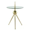 Clearance Wohnen Designer-Beistelltisch mit Glasplatte - Tellimo