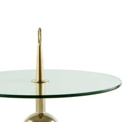 Clearance Wohnen Designer-Beistelltisch mit Glasplatte - Tellimo
