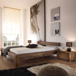 New Wohnen Designerbett Locester in Braun