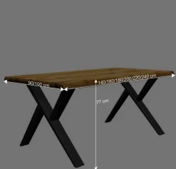 Wohnen Designertisch aus Eiche geölt - Nicholos