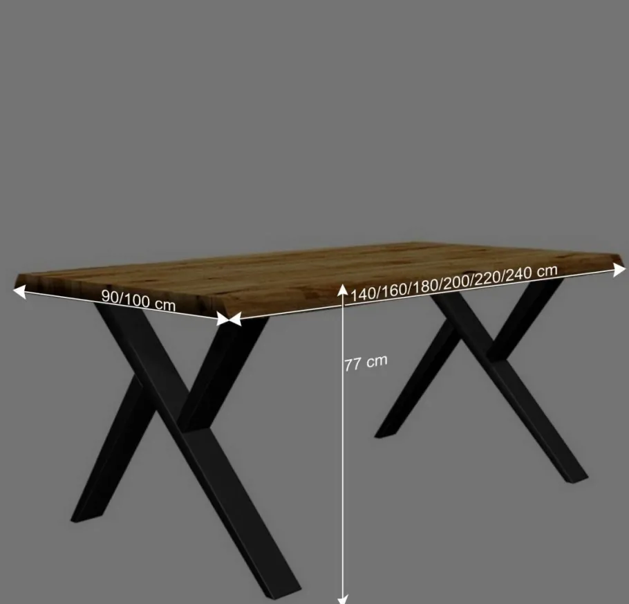 Wohnen Designertisch aus Eiche geölt - Nicholos