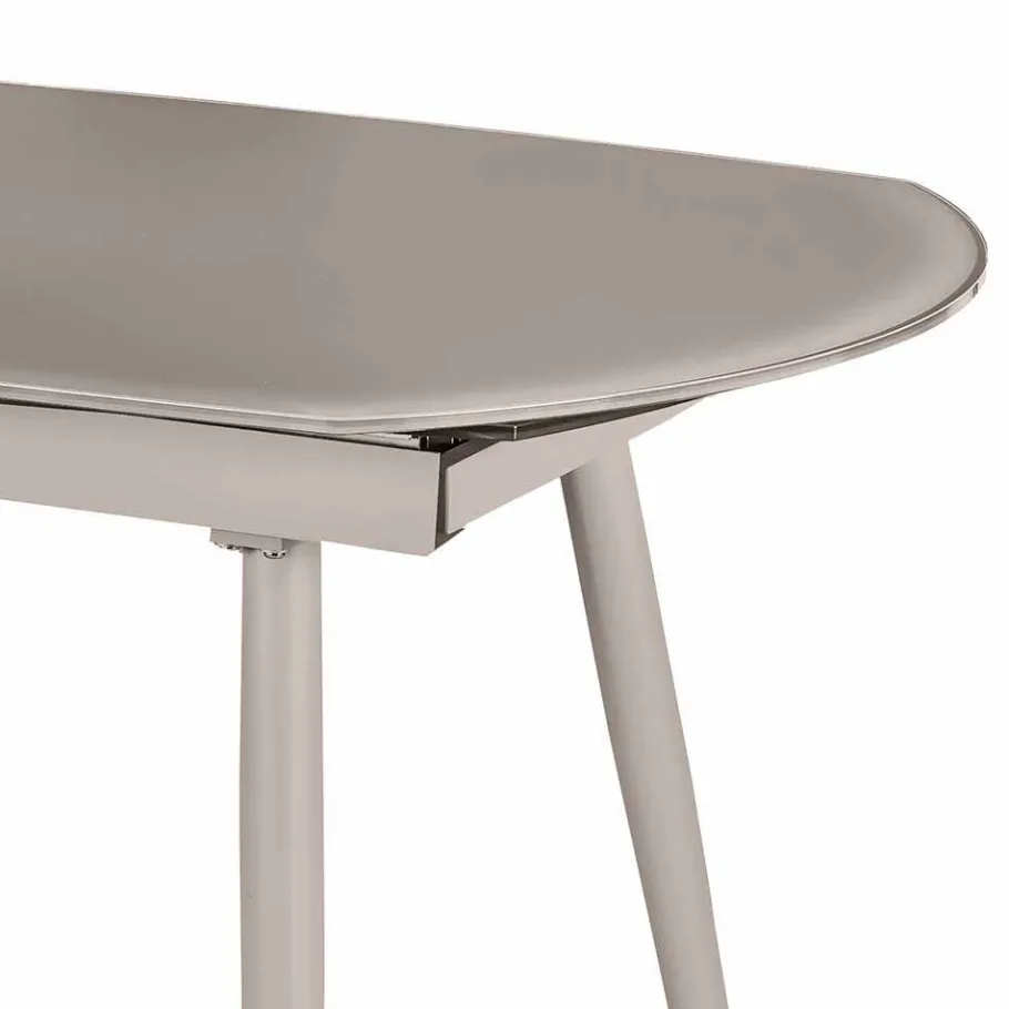 Sale Wohnen Designertisch Swiganda aus Glas Taupe