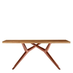 New Wohnen Design-Esstisch aus Altholz Teak - Canarie