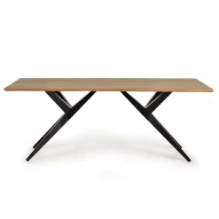 New Wohnen Design-Esstisch mit Massivholzplatte Akazie - Annipurk