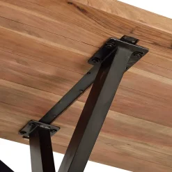 New Wohnen Design-Esstisch mit Massivholzplatte Akazie - Annipurk