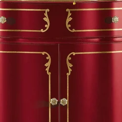 Clearance Wohnen Design-Kommode in Rot und Gold - Julya
