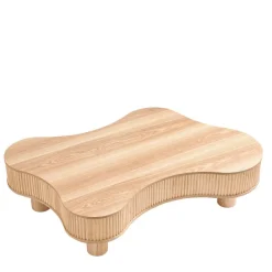 Sale Wohnen Design-Sofatisch in Esche Natur Furnier - Olcian