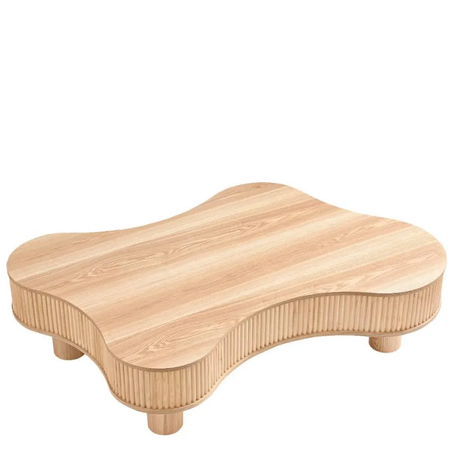 Sale Wohnen Design-Sofatisch in Esche Natur Furnier - Olcian