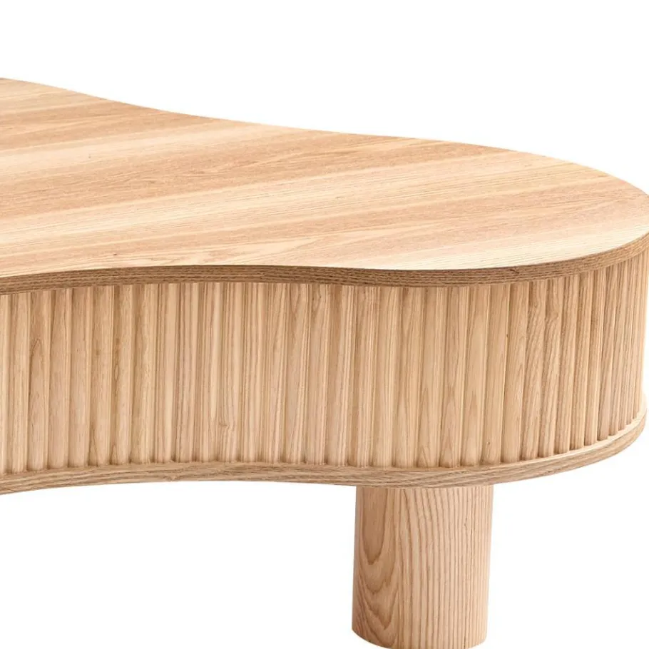 Sale Wohnen Design-Sofatisch in Esche Natur Furnier - Olcian