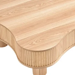 Sale Wohnen Design-Sofatisch in Esche Natur Furnier - Olcian