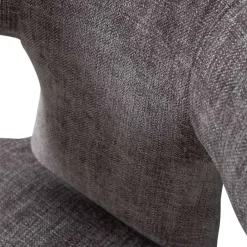 Outlet Wohnen Designstühle in Dunkelbraun Stoff - Mestecan (2er Set)