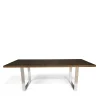 Sale Wohnen Designtisch aus Nussbaum Holz & Edelstahl - Yocha