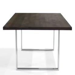 Sale Wohnen Designtisch aus Nussbaum Holz & Edelstahl - Yocha