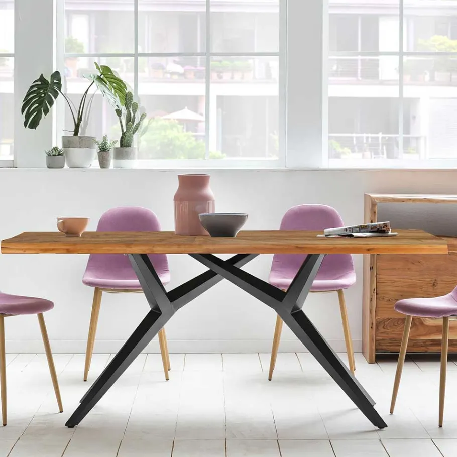 Best Wohnen Designtisch aus Teak Altholz - Marosso