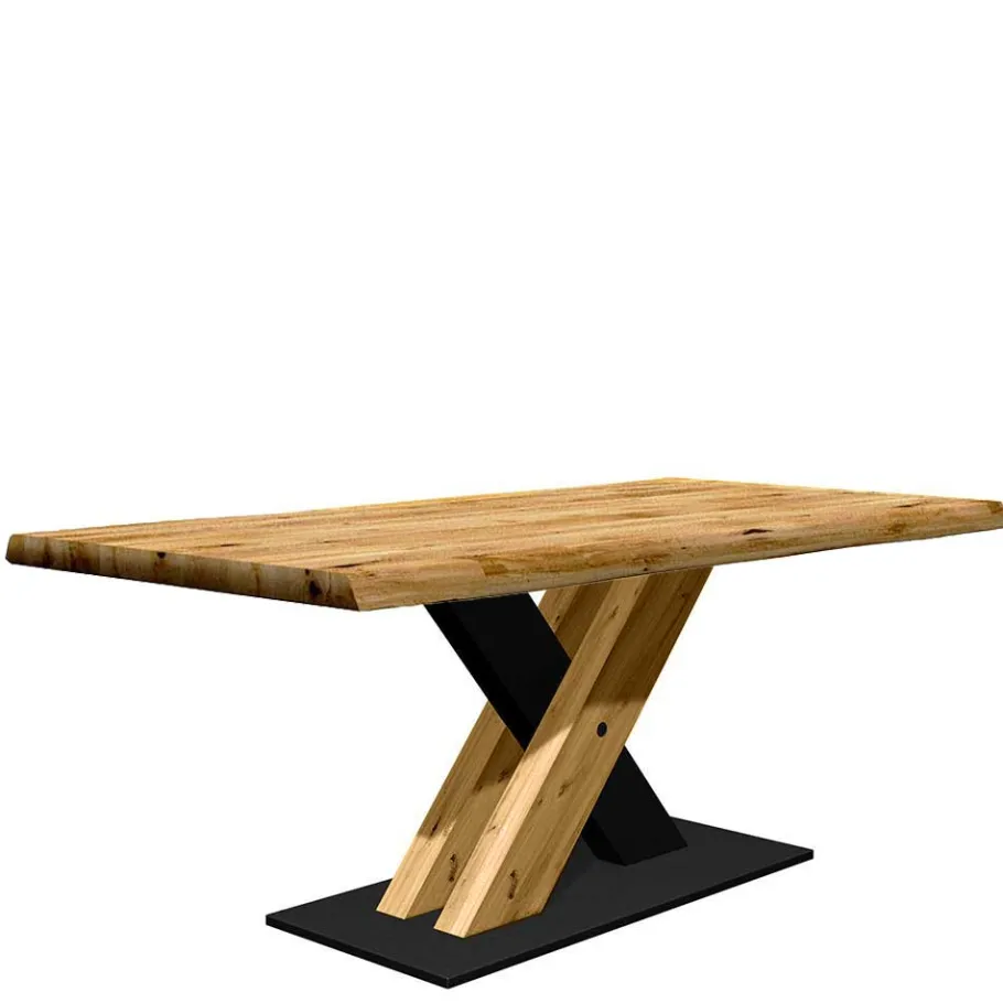 New Wohnen Designtisch mit Naturkante aus Eiche - Ligurian