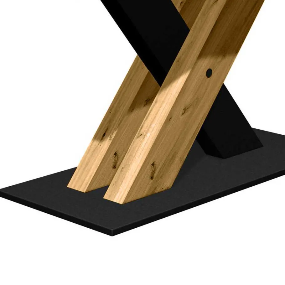 New Wohnen Designtisch mit Naturkante aus Eiche - Ligurian