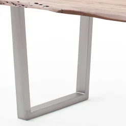 Sale Wohnen Designtisch mit Naturkante Akazie Natur - Cateyna