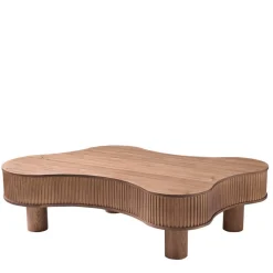 New Wohnen Design-Wohnzimmertisch in Walnuss Furnier - Foliage