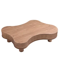 New Wohnen Design-Wohnzimmertisch in Walnuss Furnier - Foliage