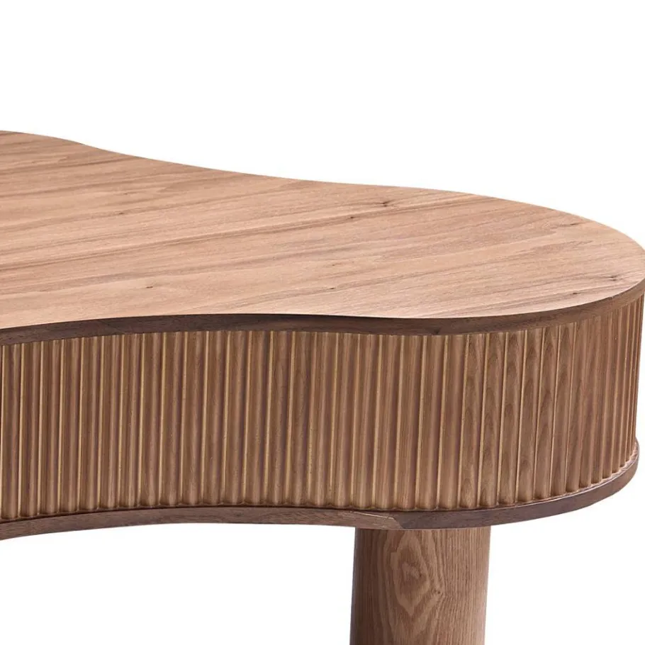 New Wohnen Design-Wohnzimmertisch in Walnuss Furnier - Foliage